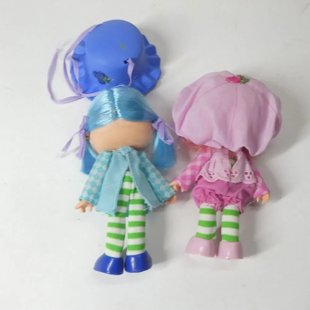 Strawberry Shortcake Doll Lot of 4 Vintage w/ Blueberry Muffin & Raspberry Tart